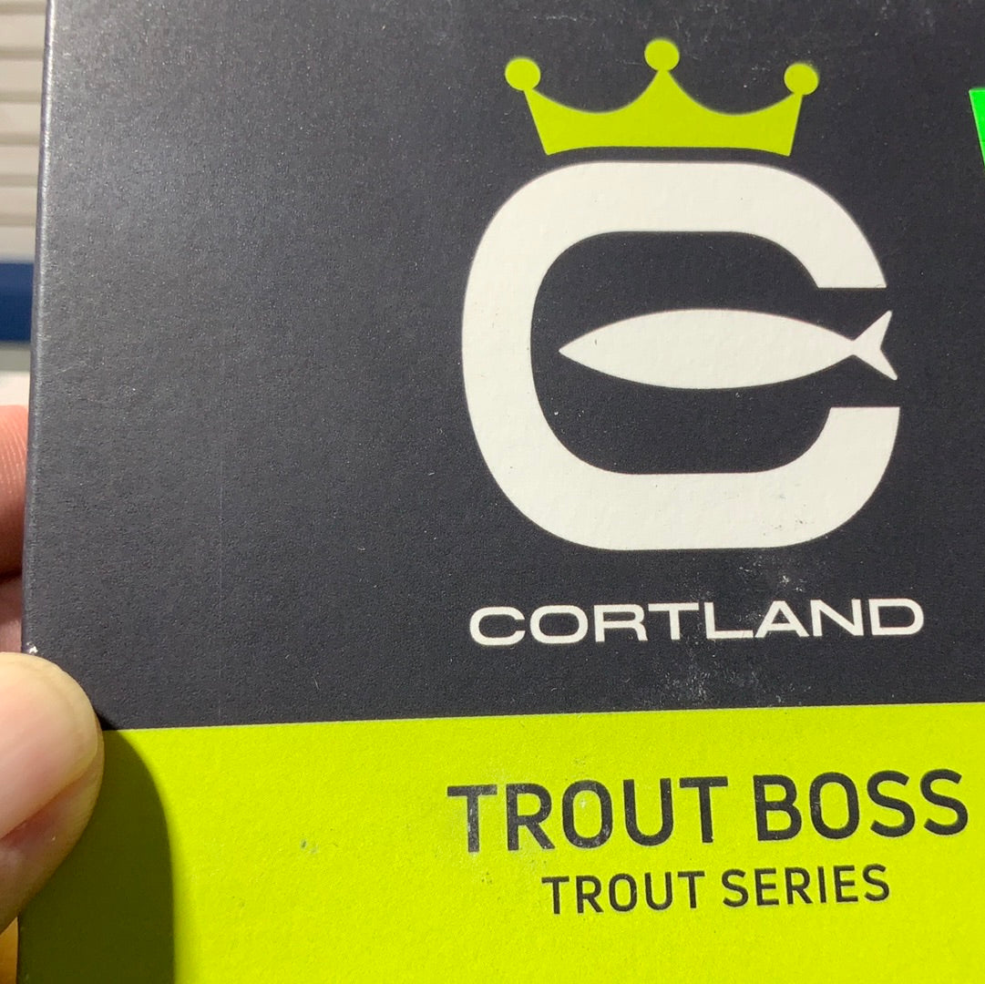Cortland trout boss-chartreuse white wf 7