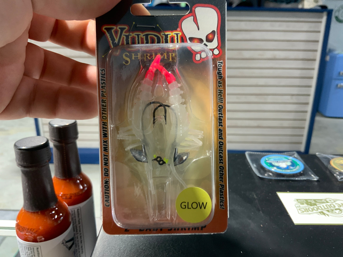 Vudu shrimp 2” glow/pink
