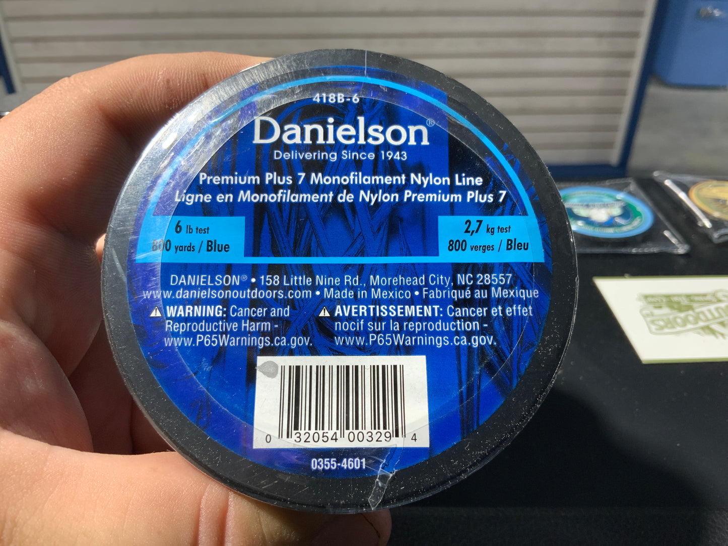 Danielson mono nylon blue 6LB 800yrds
