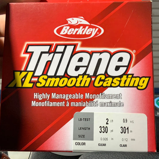 Trilene XL smooth casting mono line 2LB test