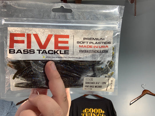 Five bass tackle suresack 6” 12pk