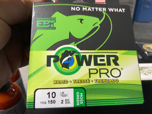 Power pro 10LB moss green 150yrds