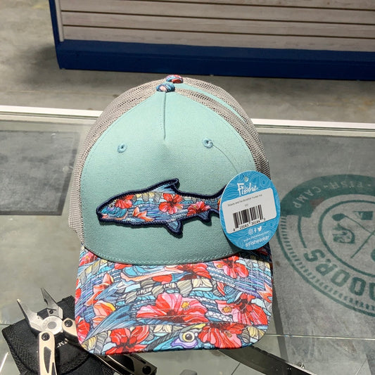 Freshe beauty and the bonefish trucker hat