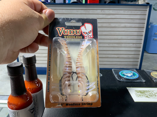 Vudu weedless shrimp 3.5” shrimp-tiger