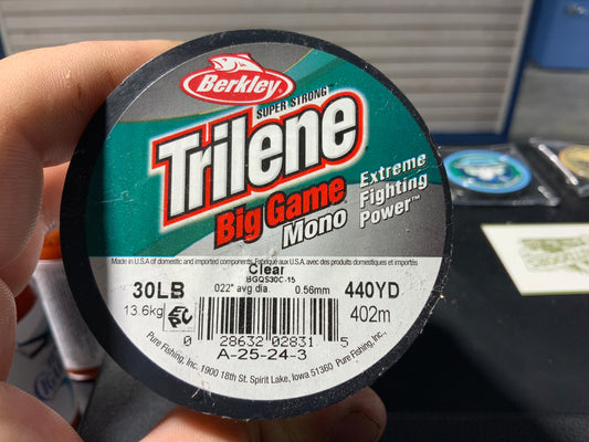 Berkley Trilene big game mono 30LB 440yrds