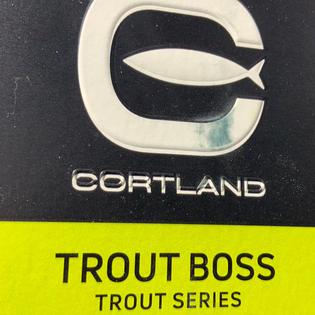 Cortland trout boss chartreuse white wf6