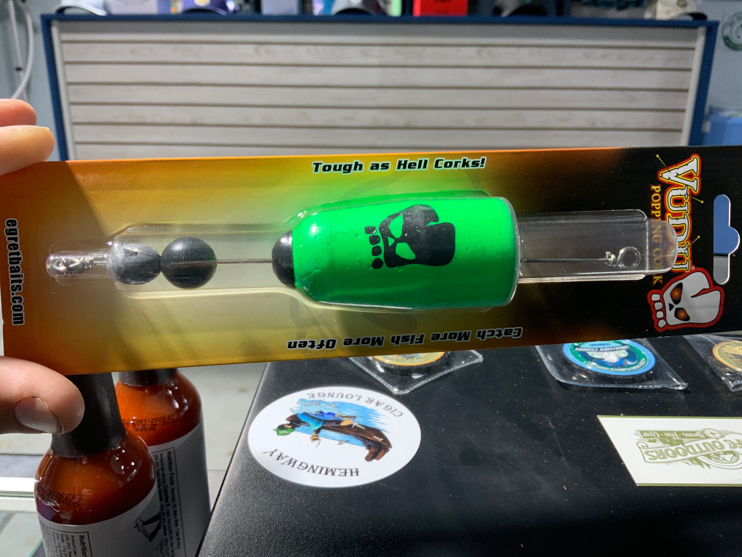 Vudu popping cork cone green