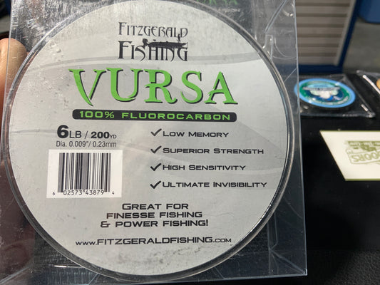 Vursa 100% fluorocarbon 6LB 200yrds