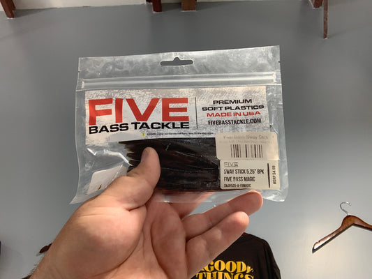 Five bass tackle sway stick 8pk