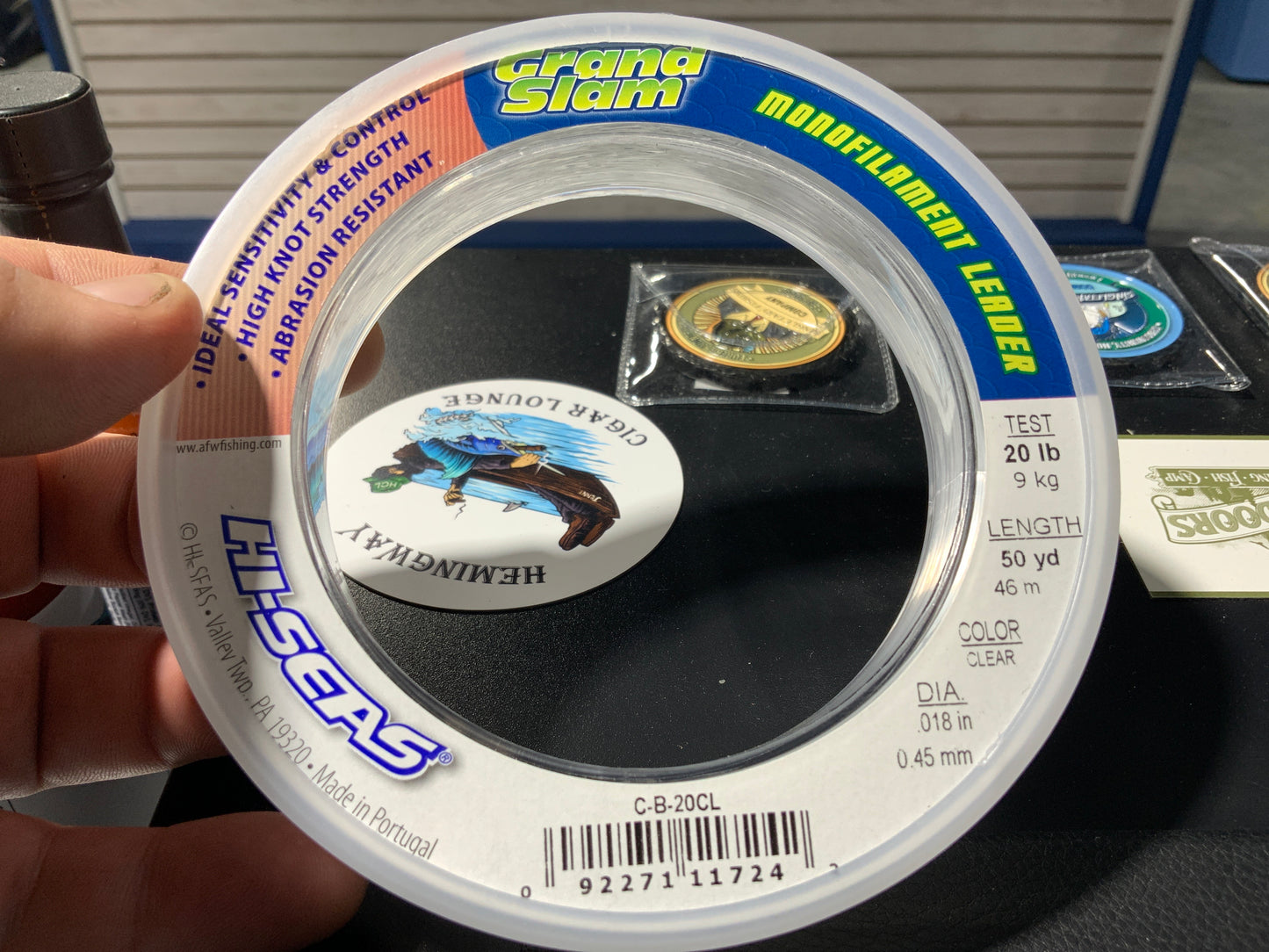 Grandslam monofilament leader 20LB 50yrds