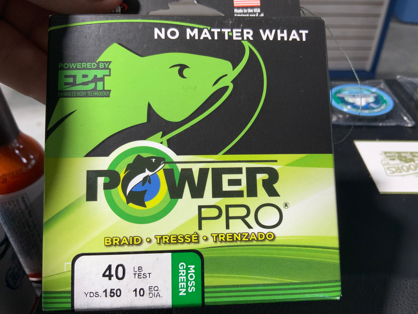 Power pro 40LB braid moss green 150yrds