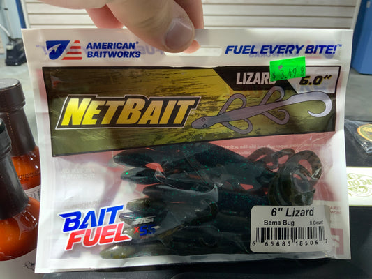 Netbait lizard bama bug 6” 9pk