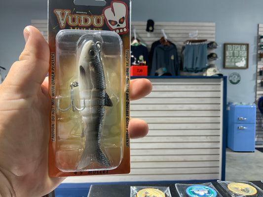 Vudu mullet 4.5” silver streak mullet