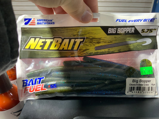 Netbait big bobber okeechobee craw 5.75” 15pk
