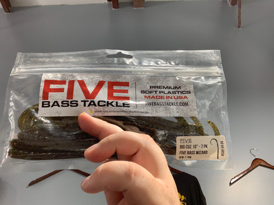 Five bass tackle big cuz 10” 7pk