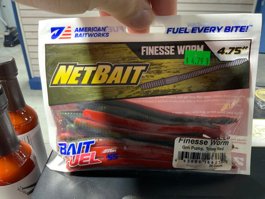 Netbait grn pump texas red 4.75” 20pk