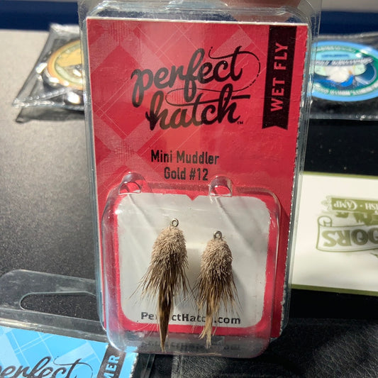 Perfect hatch wet fly mini mudder Gold #12