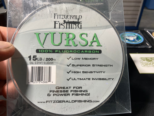 Vursa 100% fluorocarbon 15LB 200yrds