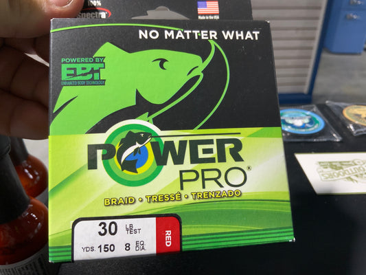 Power pro 30LB braid RED 150yrds