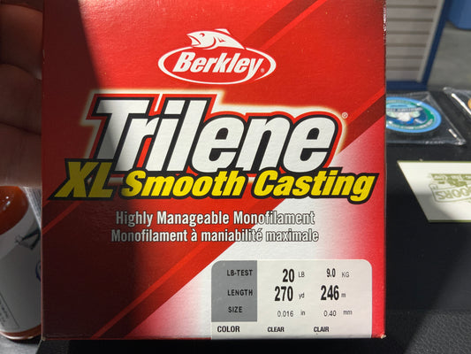 Berkley Trilene XL smooth casting 20LB mono 270yrds