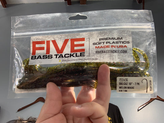 Five bass tackle melon magic 10” 5pk