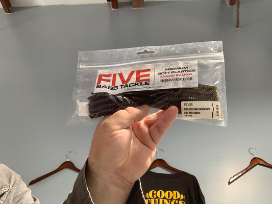 Five bass tackle suresack mag worm 8pk
