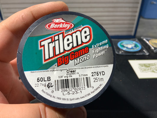 Berkley Trilene big game mono 50LB 275yrds