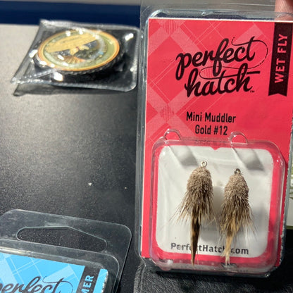 Perfect hatch wet fly mini mudder Gold #12