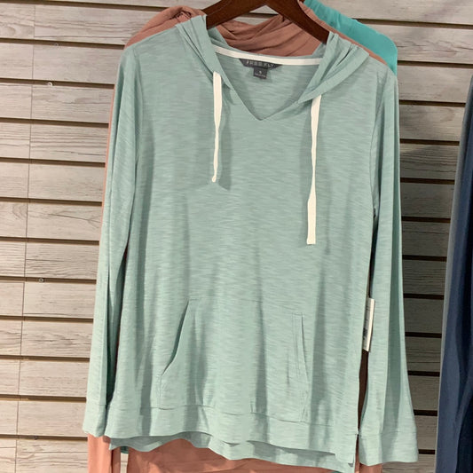 Free fly women’s slub hoodie ocean mist