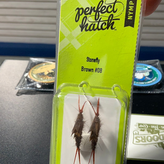 Perfect hatch nymph stonefly brown. #08