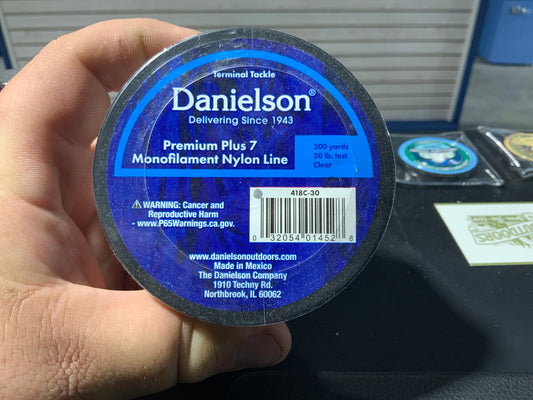 Danielson mono nylon clear 30LB 200yrds