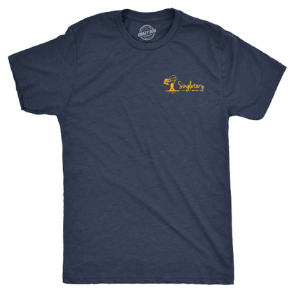 If You Can Read This You're Fishing Too Close - Short Sleeve T-Shirt - Heather Navy