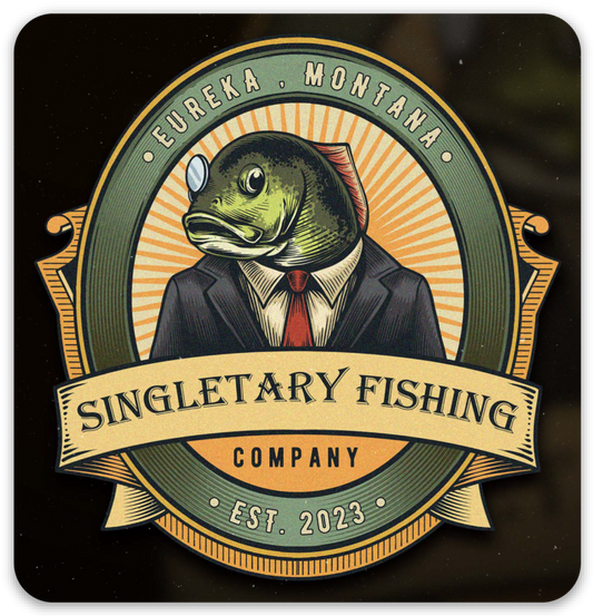 Dapper Fish Rounded Square Sticker